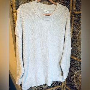 Aerie gray long knee length sweater